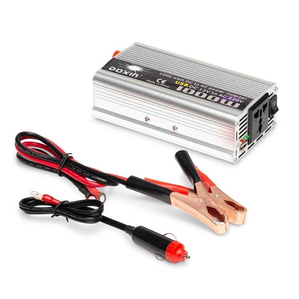 1000W Max Spannungswandler DC 12V auf AC 230V Inverter Wechselrichter USB laptop 