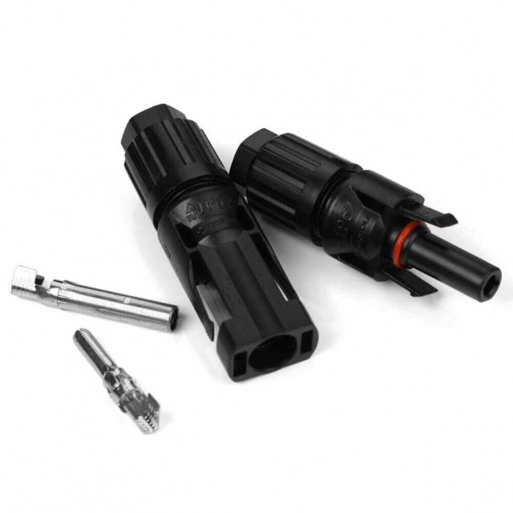 Module Connector 4. Generation (MC4) Solarstecker Plus- und Minus-Buchse für Solarpanel IP67 Wasserdicht