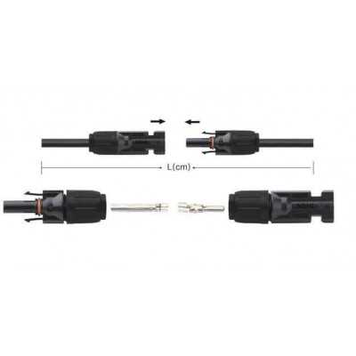 Connecteur de module de 4e génération (MC4) pour panneaux solaires, avec prises + et -, étanche IP67