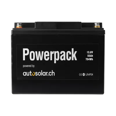 Lithiumbatterie 55 Ah mit App - LiFePo4-Solarbatterie