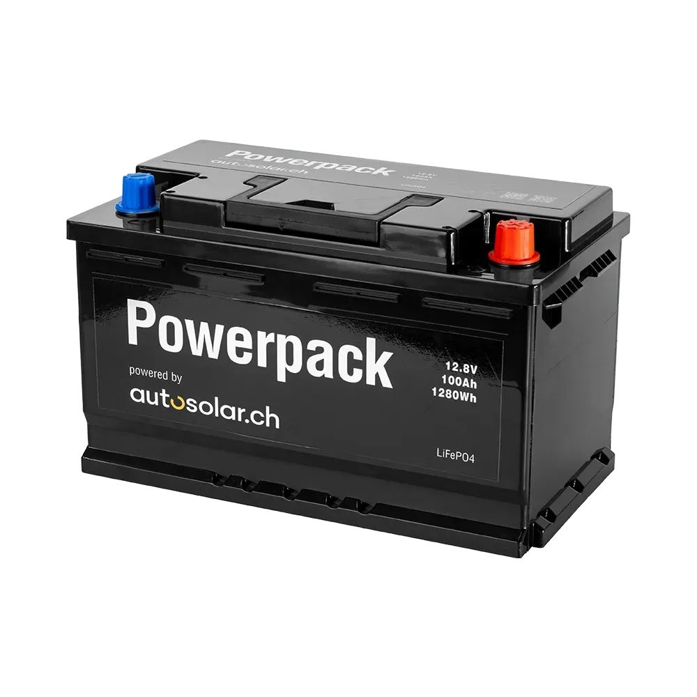 Lithium-Batterie (LiFePO4) 100Ah 12V ideal für Wohnmobil und Solar