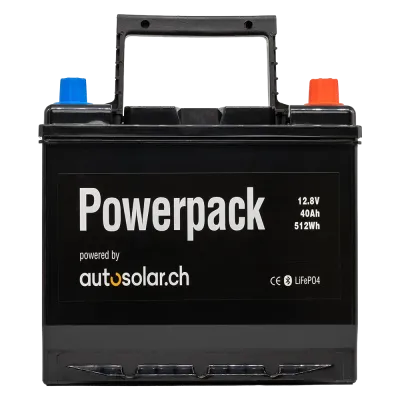 Batterie de démarrage au lithium (LiFePO4) 40 Ah 12 V - AutoSolar.ch