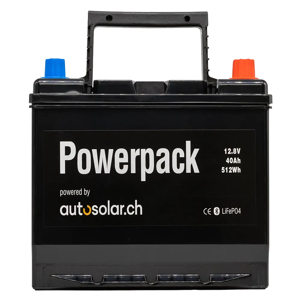 Starter Lithium-Batterie (LiFePO4) 40Ah 12V - AutoSolar.ch