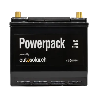 Batterie de démarrage au lithium (LiFePO4) 40 Ah 12 V - AutoSolar.ch