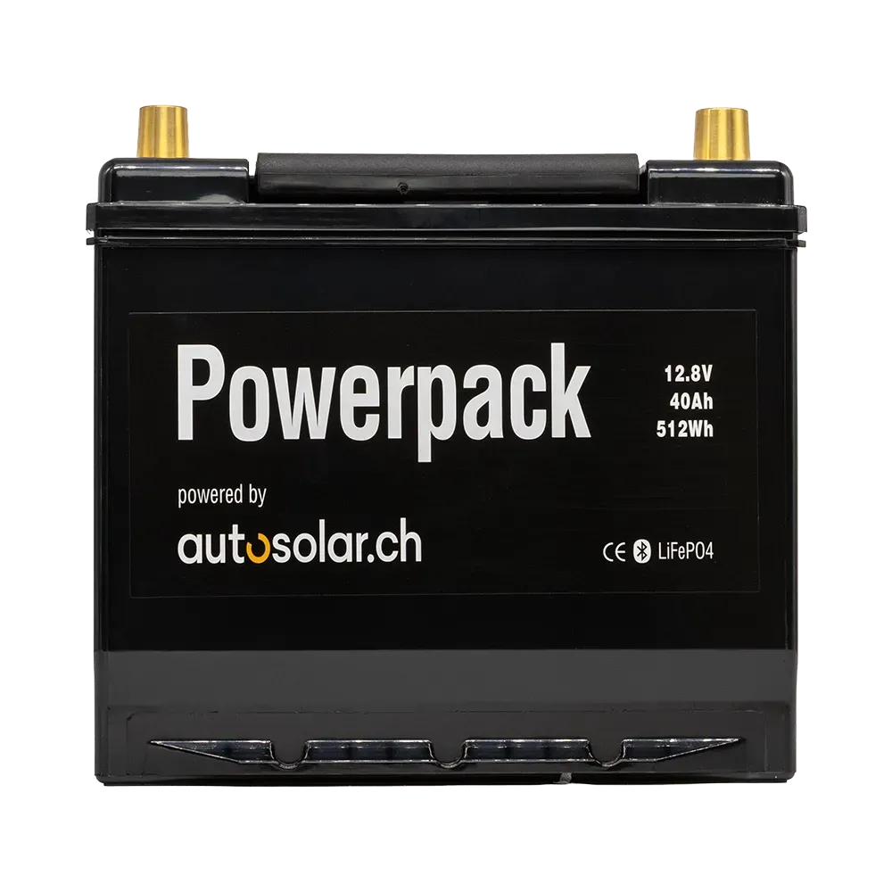 Starter Lithium-Batterie (LiFePO4) 40Ah 12V - AutoSolar.ch