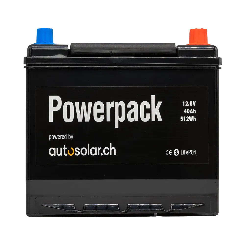 Starter Lithium-Batterie (LiFePO4) 40Ah 12V - AutoSolar.ch