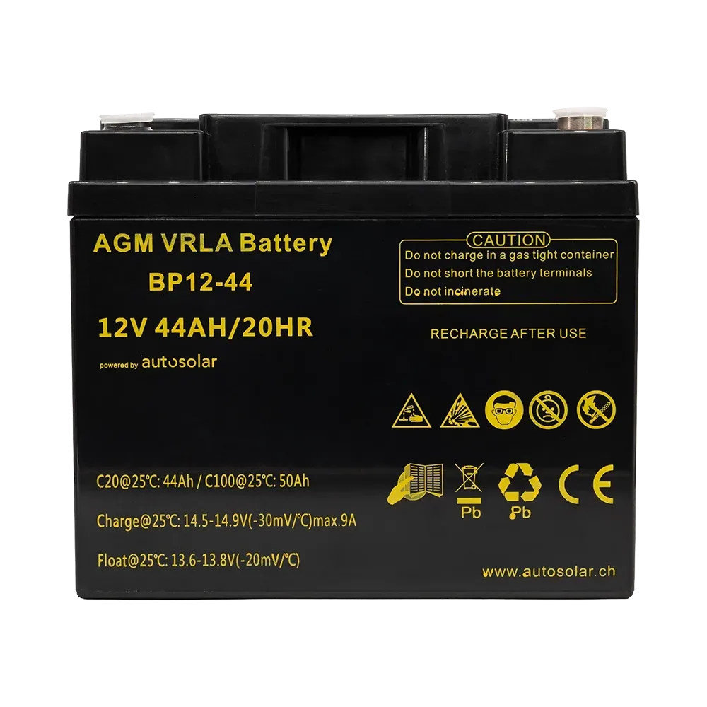 Batterie AGM 44 Ah - batterie 12 V sans entretien, idéale pour les petits espaces