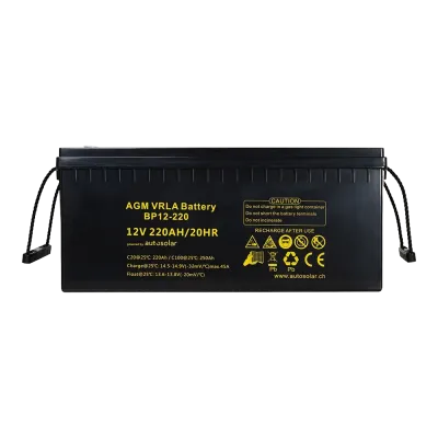 Batterie AGM 220 Ah - batterie solaire 12 V sans entretien pour camping-cars