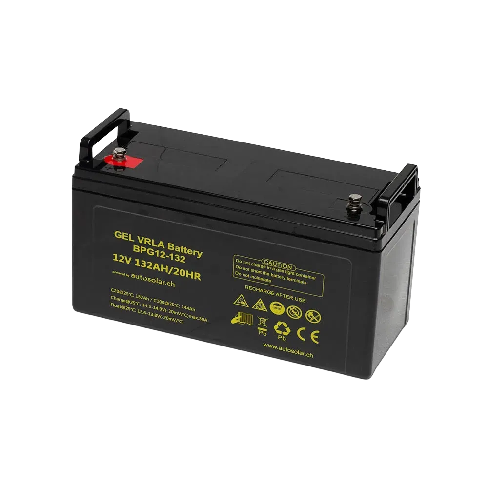 GEL-Batterie 132Ah - 12 Volt Solarbatterie mit GEL - Zyklenfest