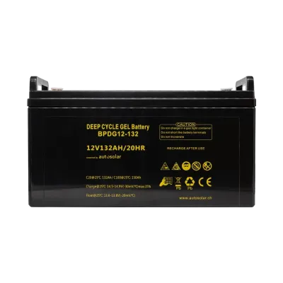GEL-Batterie 132Ah - 12 Volt Solarbatterie mit GEL - Zyklenfest