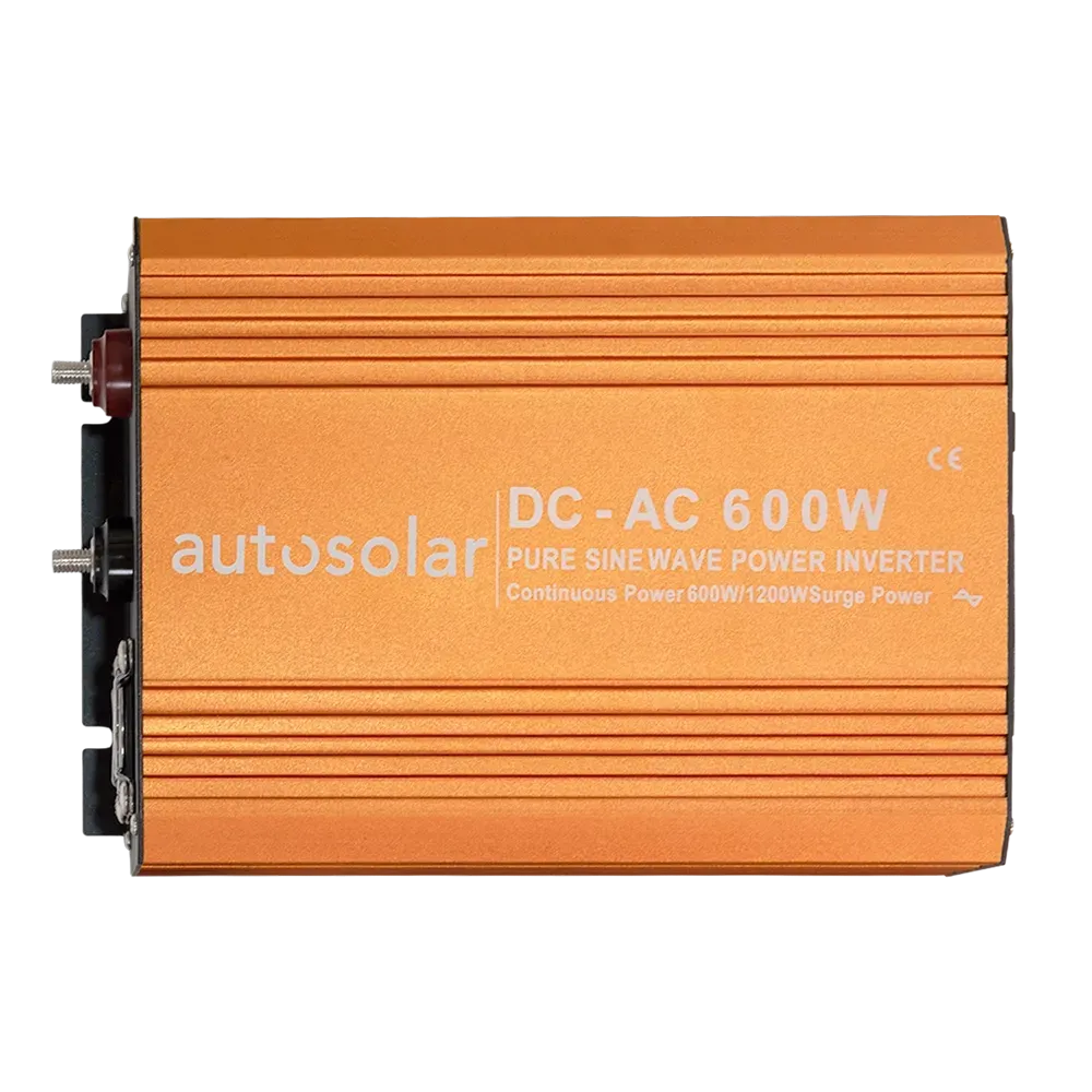 Onduleur 600 W - Onde sinusoïdale pure - 12 V à 230 V - AutoSolar.ch