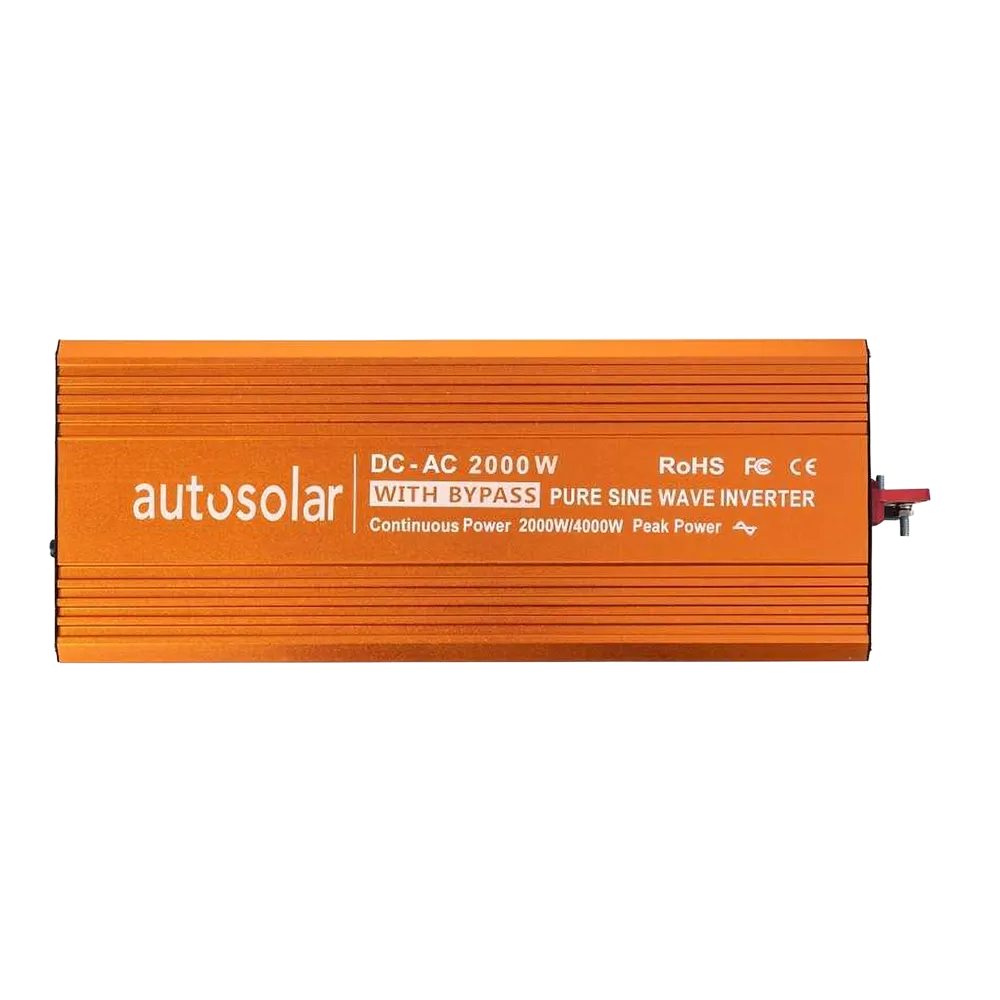2000 watt 12V with bypass inverter - pure sine wave - 12V to 230V