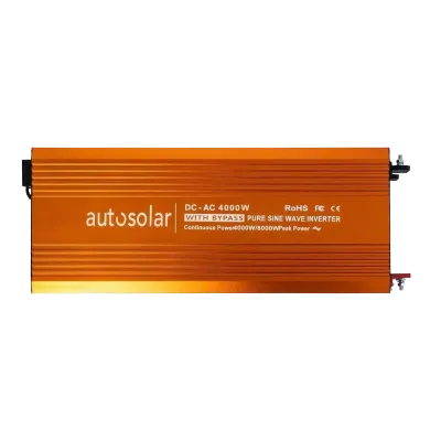 Onduleur solaire 4000 W avec bypass - Onde sinusoïdale pure - 24 V à 230 V