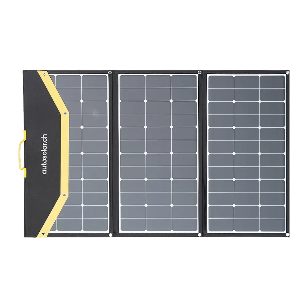 Effizientes Solarmodul 195W: Faltbarer Solarkoffer 195W flexibel - inkl. Ladegerät und Anschlussklemmen Effizientes Solarmodul 195W: Faltbarer Solarkoffer 195W flexibel - inkl. Ladegerät und Anschlussklemmen
