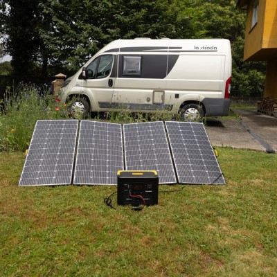 Groupe électrogène solaire de secours 1200 "Swiss Edition" avec boîtier solaire 440W