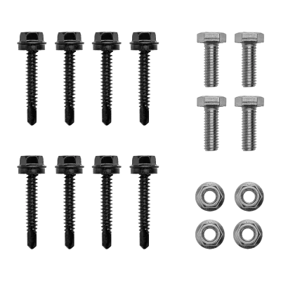 Mounting Z-angle 4 pieces with aluminum screws for solar modules