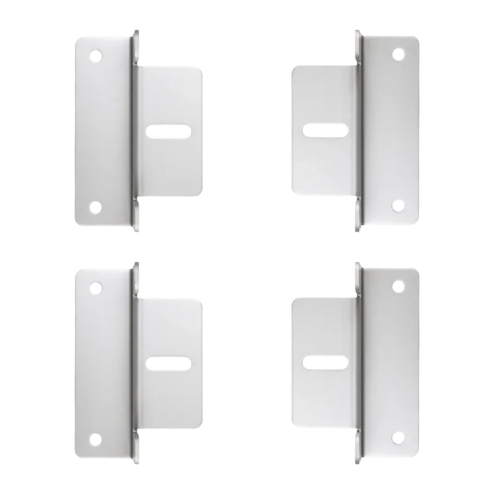 Supports de montage en Z (4 pièces) avec vis en aluminium pour modules solaires