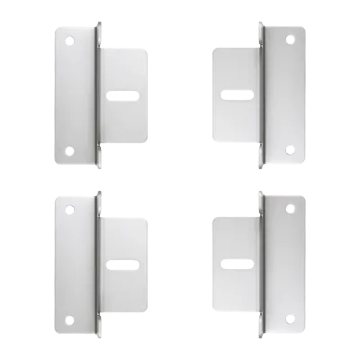 Supports de montage en Z (4 pièces) avec vis en aluminium pour modules solaires