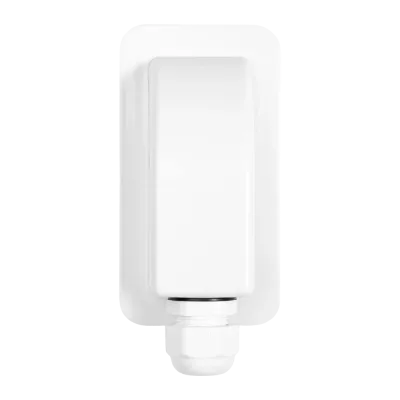 Traversée de toit blanc pour câbles solaires - simple