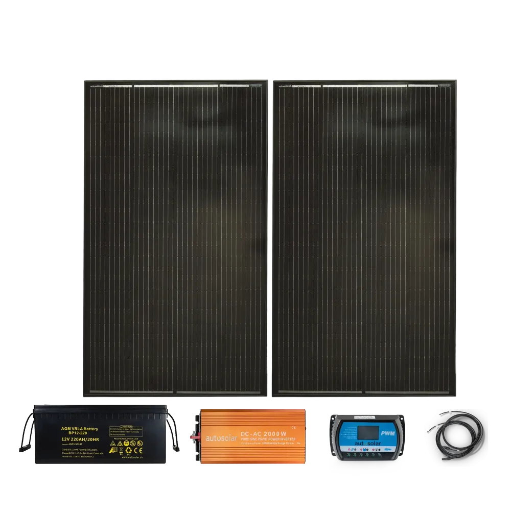 Solarset 320W mit Batterie | AutoSolar Schweiz