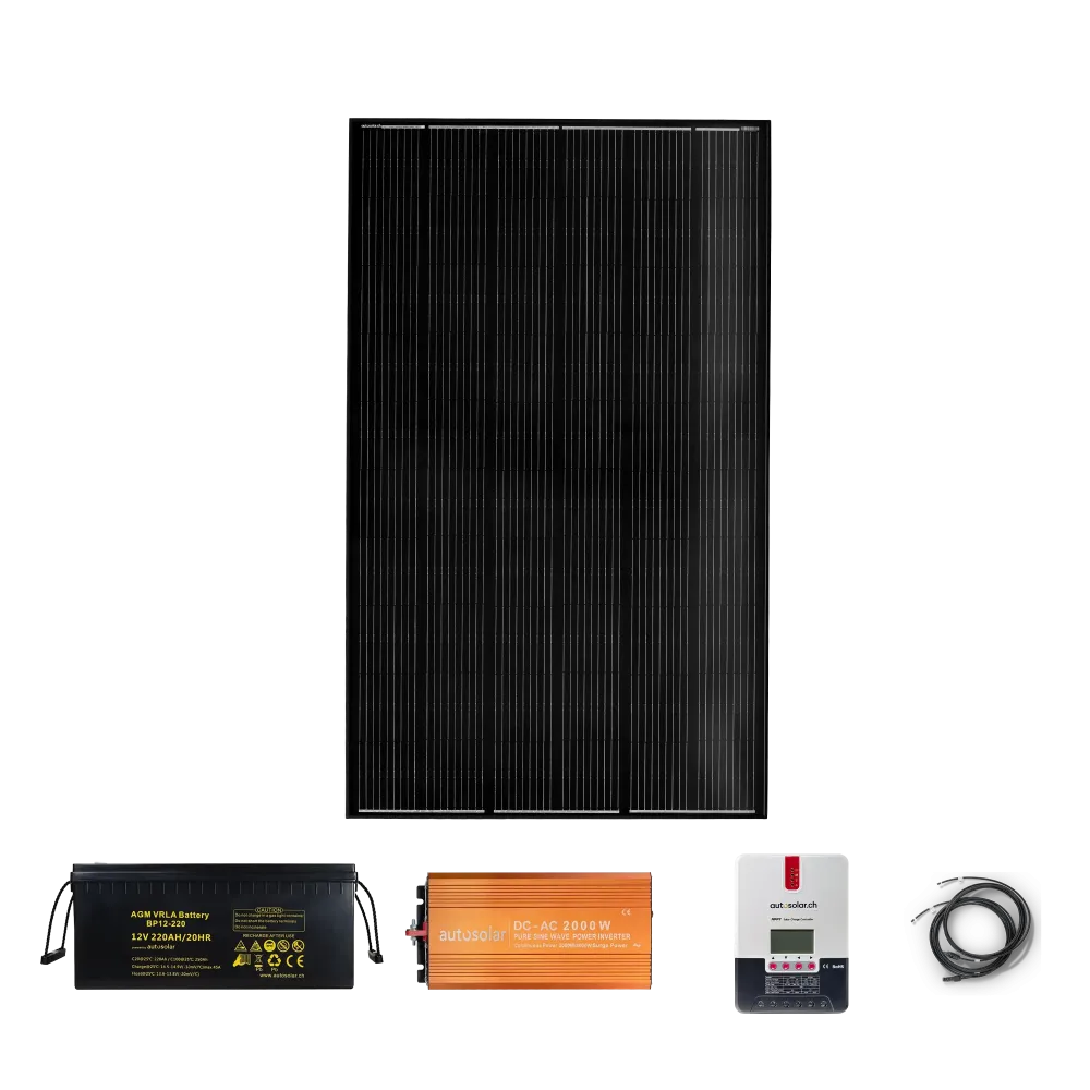 Solarset 335W mit Batterie | AutoSolar Schweiz