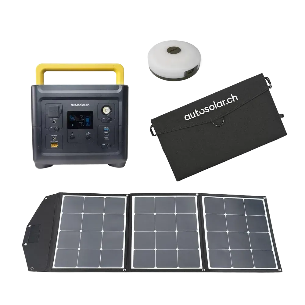 GoLite emergency power set with power station and solar case
