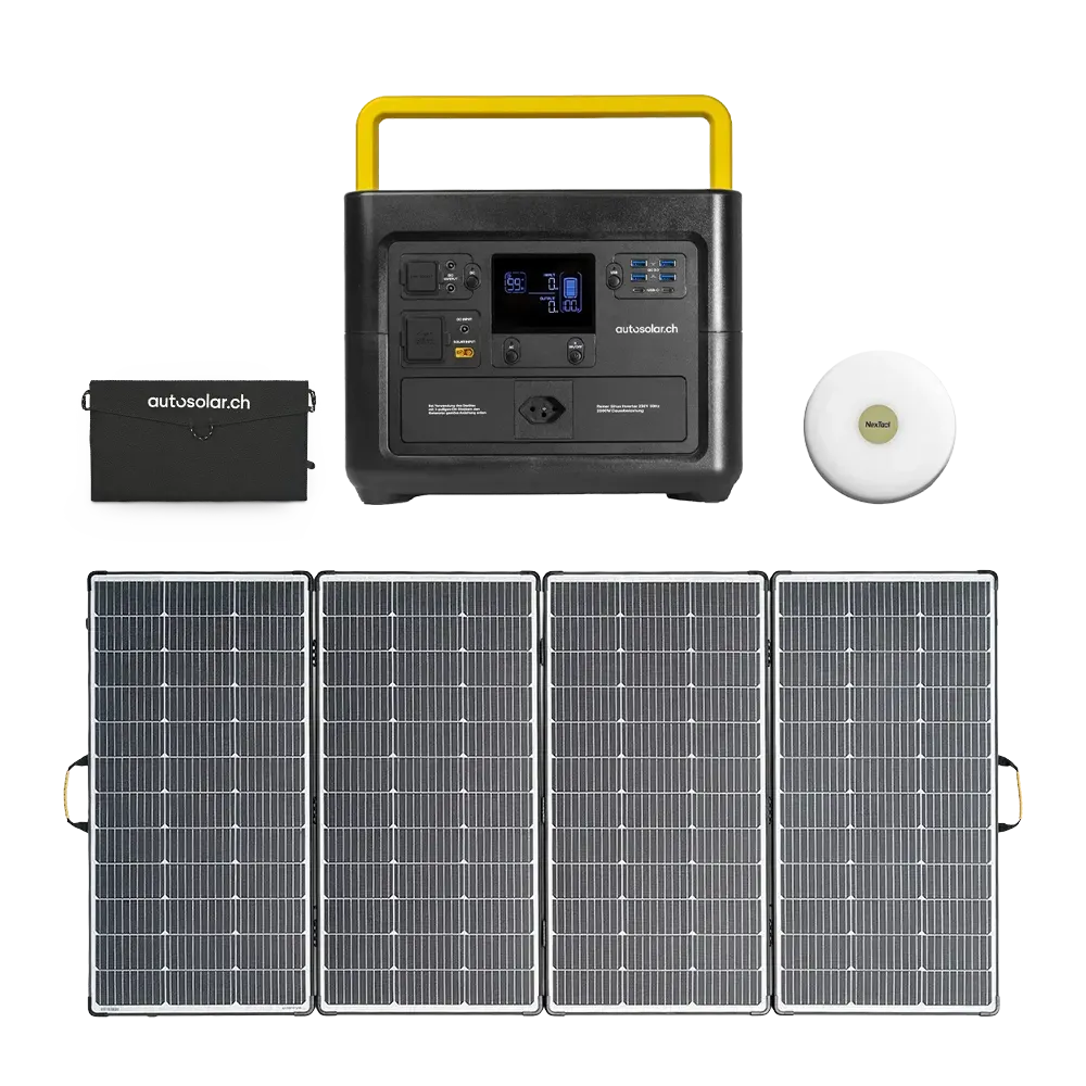 AutoSolar PowerBase – Kit d'alimentation de secours autonome avec énergie solaire