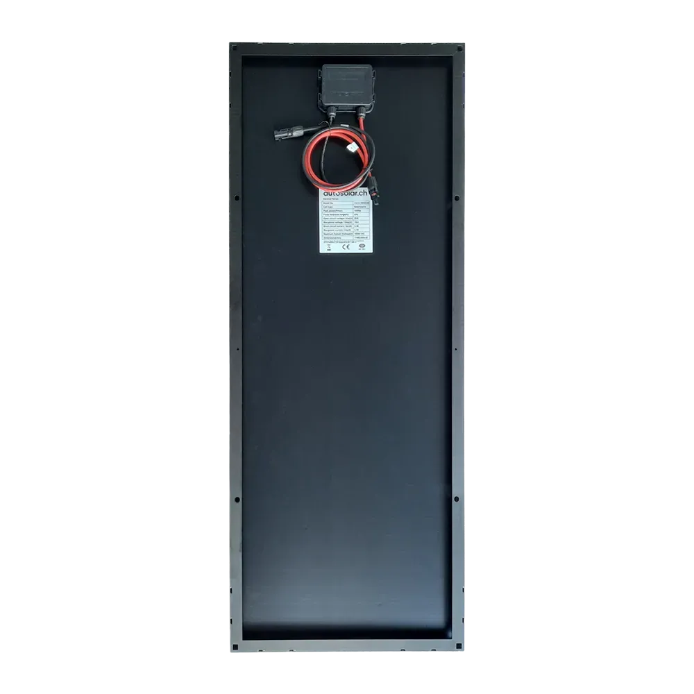 AutoSolar 100 Watt Solarpanel Slim - Black