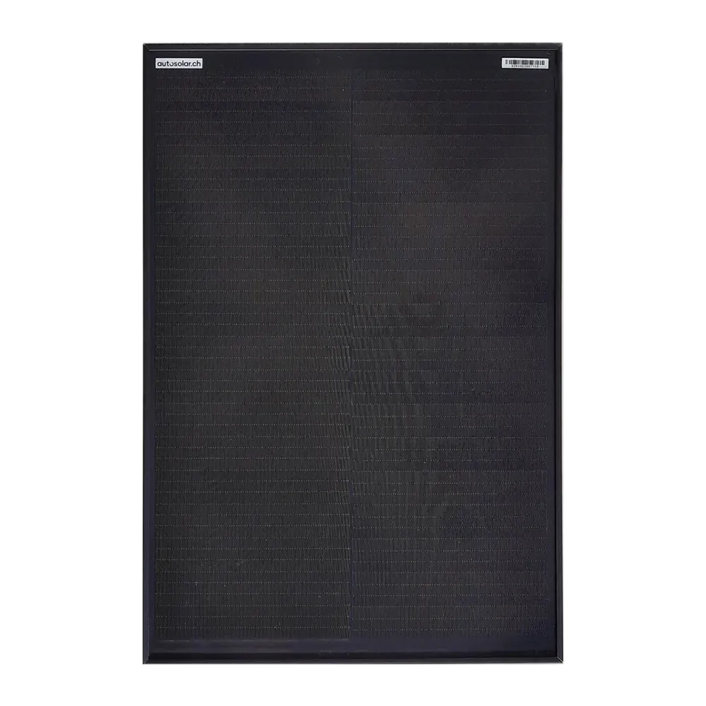 AutoSolar 50 Watt Solarpanel - Black