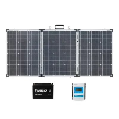 150W Solarkoffer mit 10A MPPT Laderegler und 55Ah Lithiumbatterie