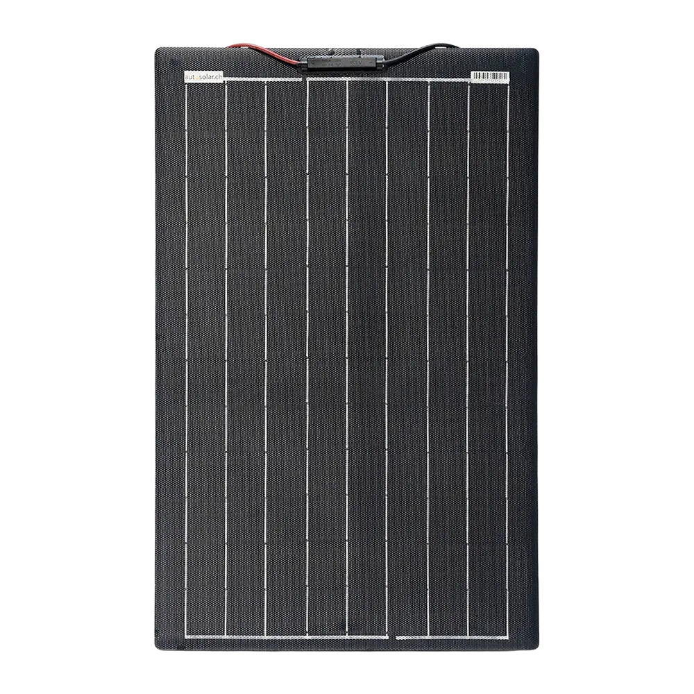 60W Solarpanel 12V schwarz- Solarmodul dünn - ETFE BLACK- für Schiffe