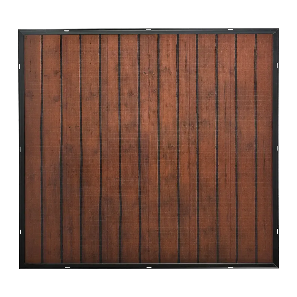 AutoSolar 200 watt solar panel in wood pattern