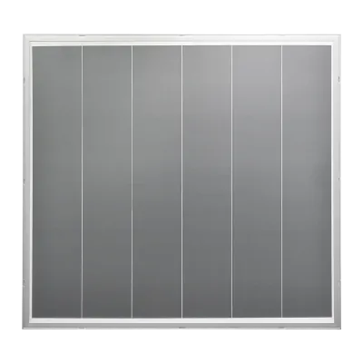 AutoSolar 200 Watt solar panel in white/grey pinstripe pattern