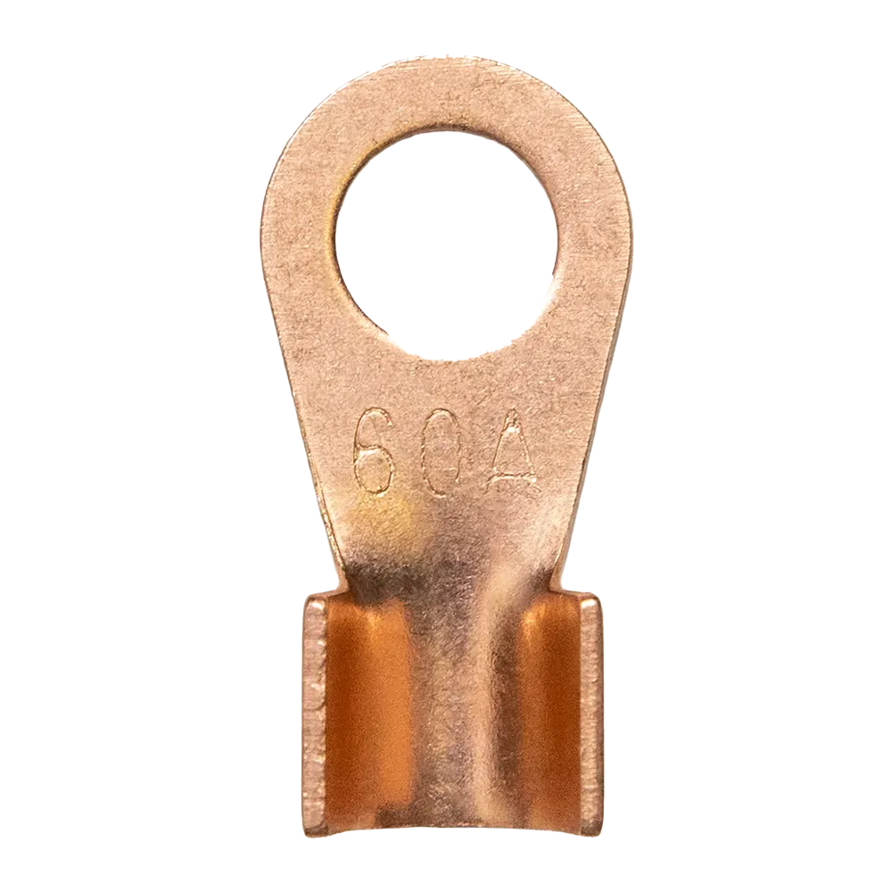 Cosses à anneau en cuivre 60 A, anneau de 9 mm pour M8