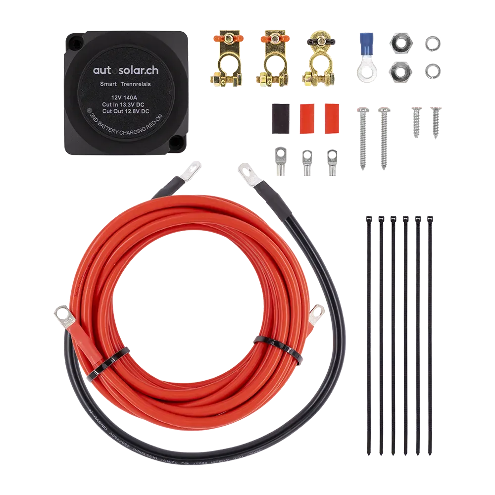 Relais d'isolement 12 V 140 A avec câble de connexion - AutoSolar.ch