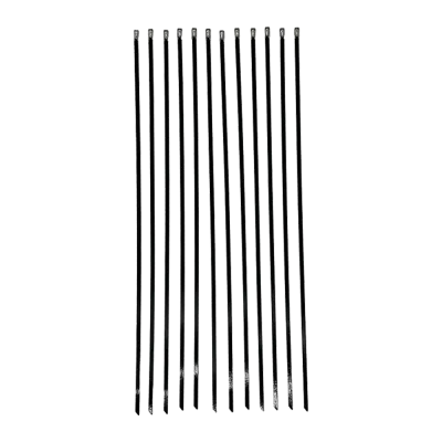 Kit de fixation pour balcon avec 12 attaches de câble en acier inoxydable.