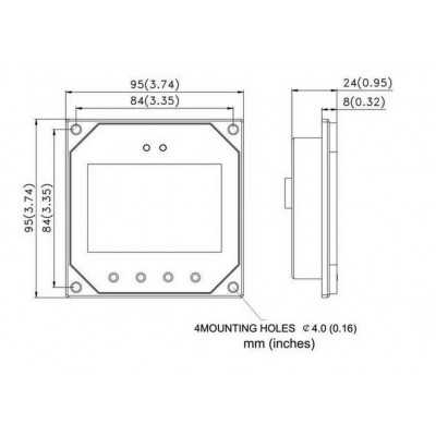 LCD-Fernbedienung MT-1 für Dual-Ladergler - AutoSolar.ch