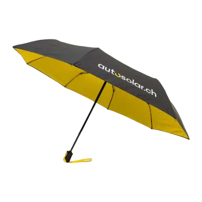 Parapluie noir et jaune d'AutoSolar