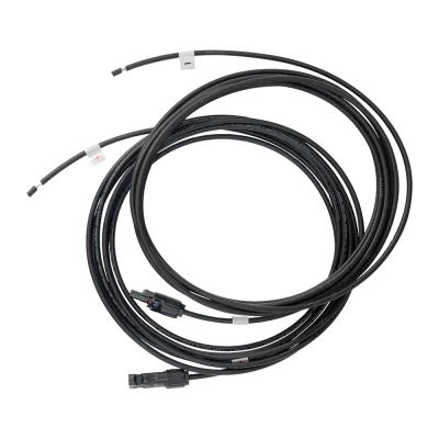 6mm² cable -- 2 x 6m - UV-resistant solar cable with 4th generation module connection (MC4) solar connectors