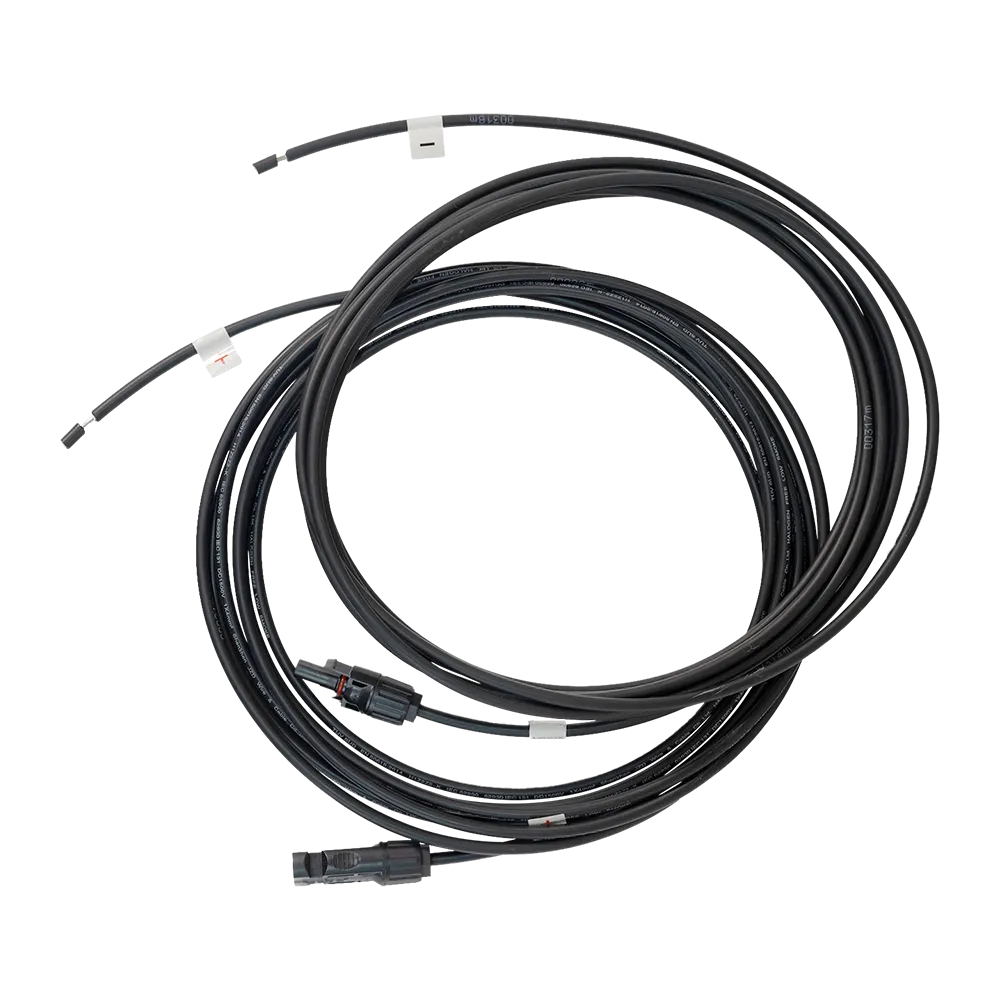 6mm² cable -- 2 x 6m - UV-resistant solar cable with 4th generation module connection (MC4) solar connectors