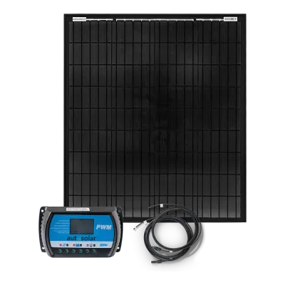 Solar set 100 watts - for garden sheds, alpine huts, ships or campers