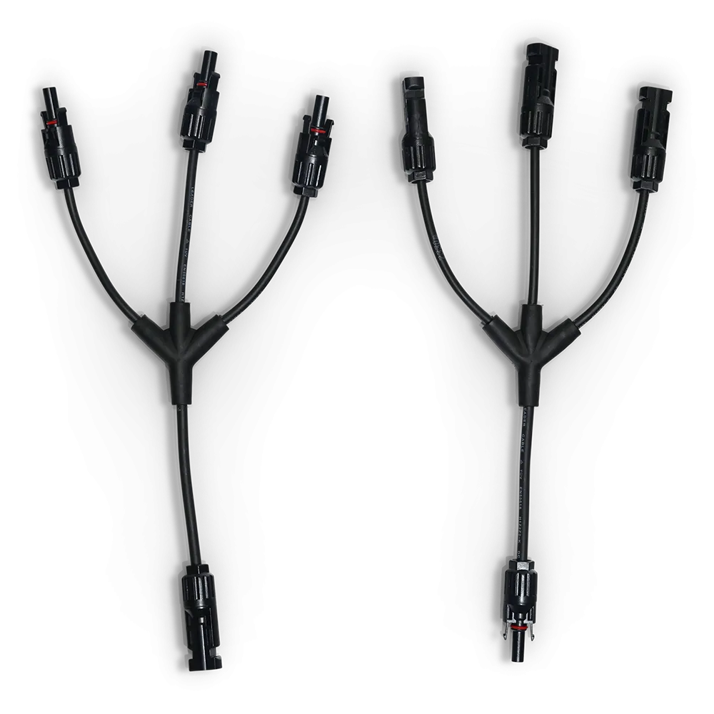 Kit de distribution 3 pièces, connecteur de module de 4e génération (MC4), connecteur solaire