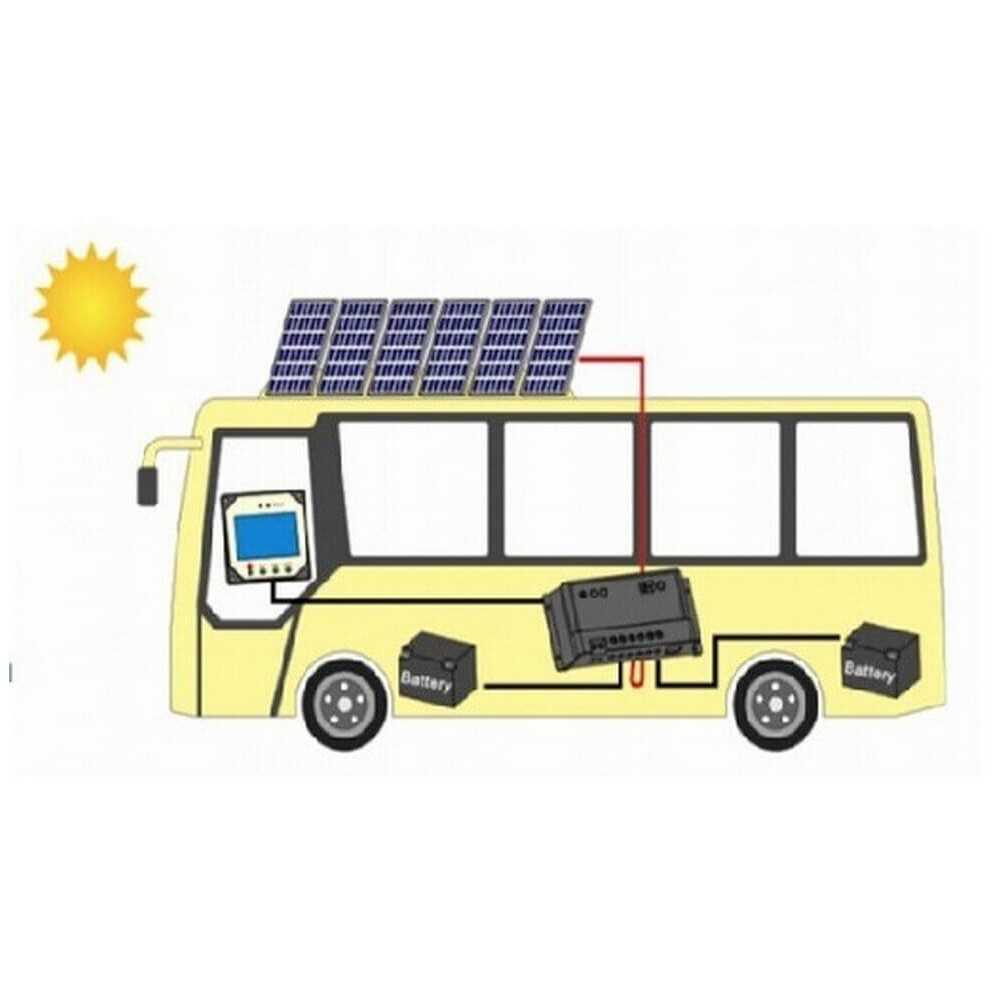 Contrôleur de charge solaire double PWM 10A pour 2 batteries