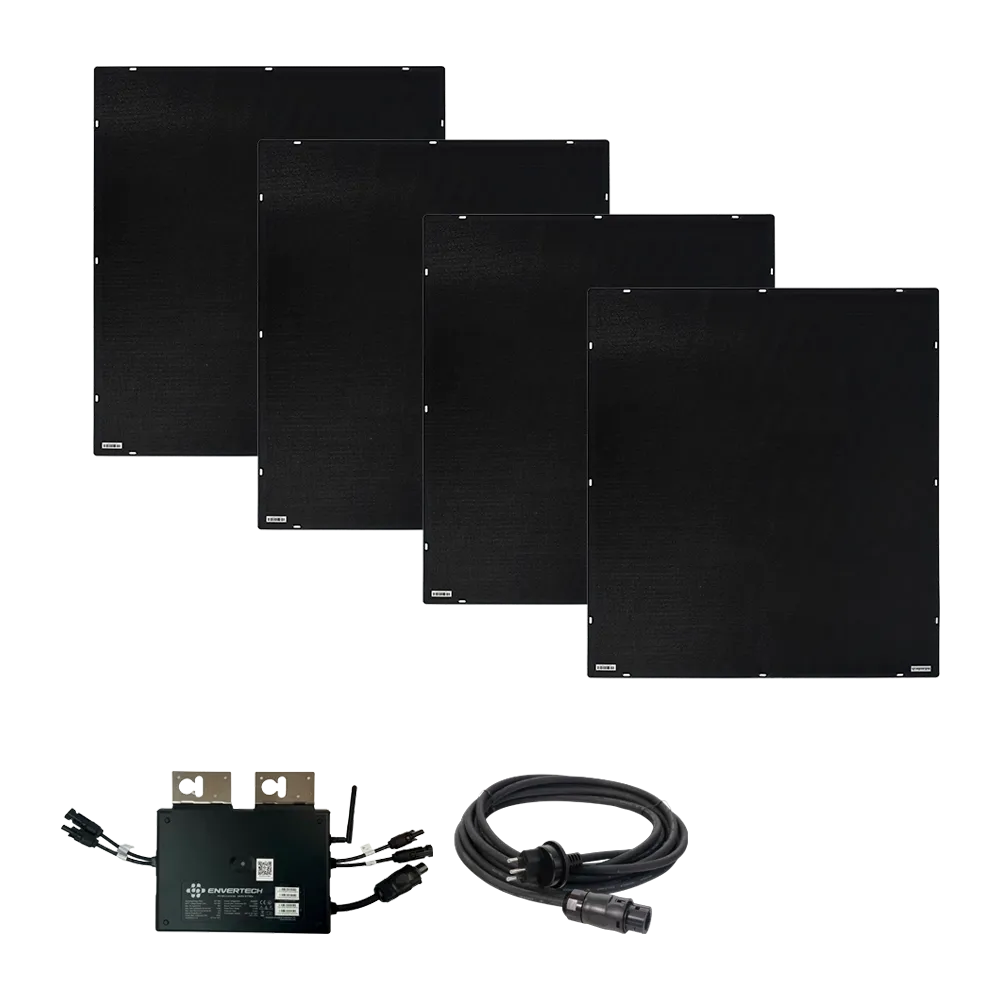 Super flexible 640W balcony power plant set with mounting hardware