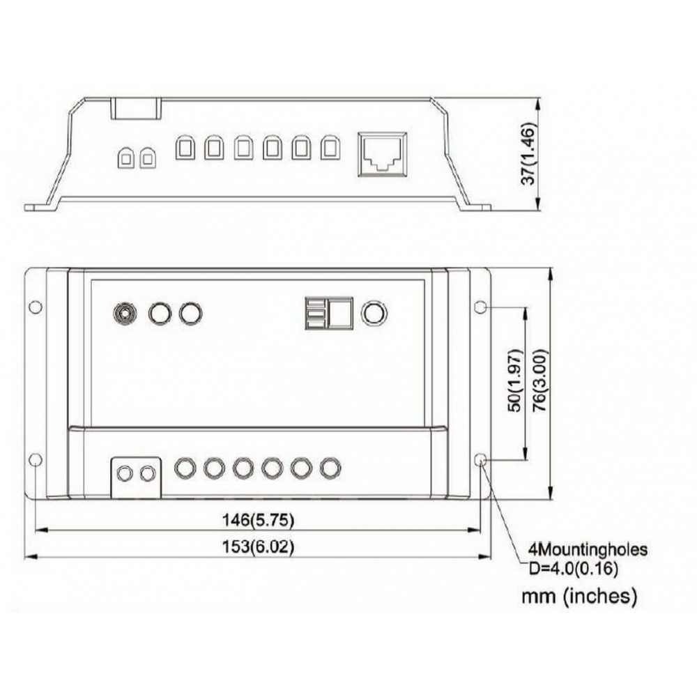 Contrôleur de charge solaire double PWM 10A pour 2 batteries