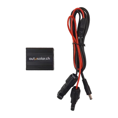 AutoSolar DC converter with 2 USB ports for solar power systems