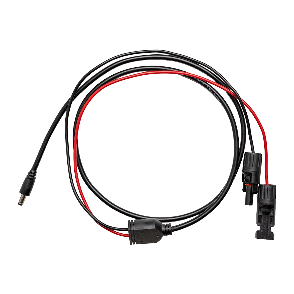 Solar connection cable for cool boxes