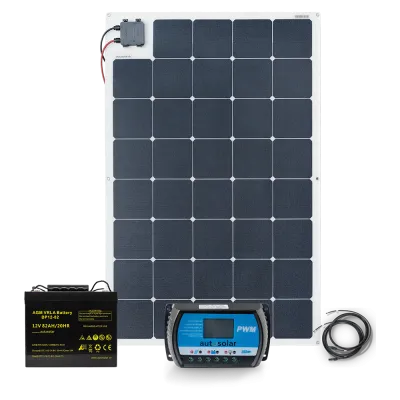 140W flexible solar kit with 82Ah battery