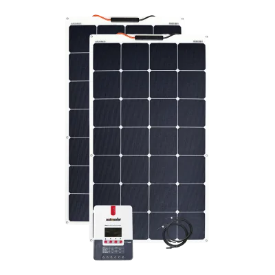 210 Watt flexible solar system, for campers