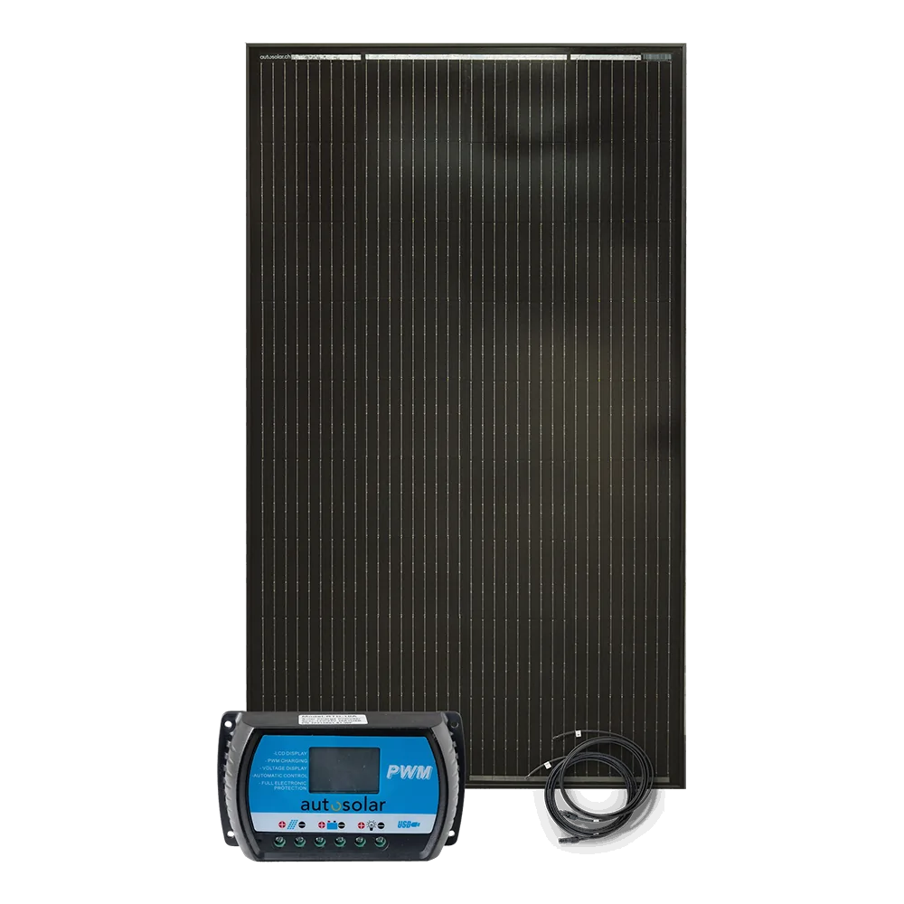 Solarset 160 Watt - Solaranlage für Gartenhaus & Alphütte ohne Batterie Solarset 160 Watt - Solaranlage für Gartenhaus & Alphütte ohne Batterie